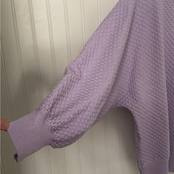 MARLED | by Reunited Lavender Balloon Sleeve top | Sz Large - Picture 4 of 4